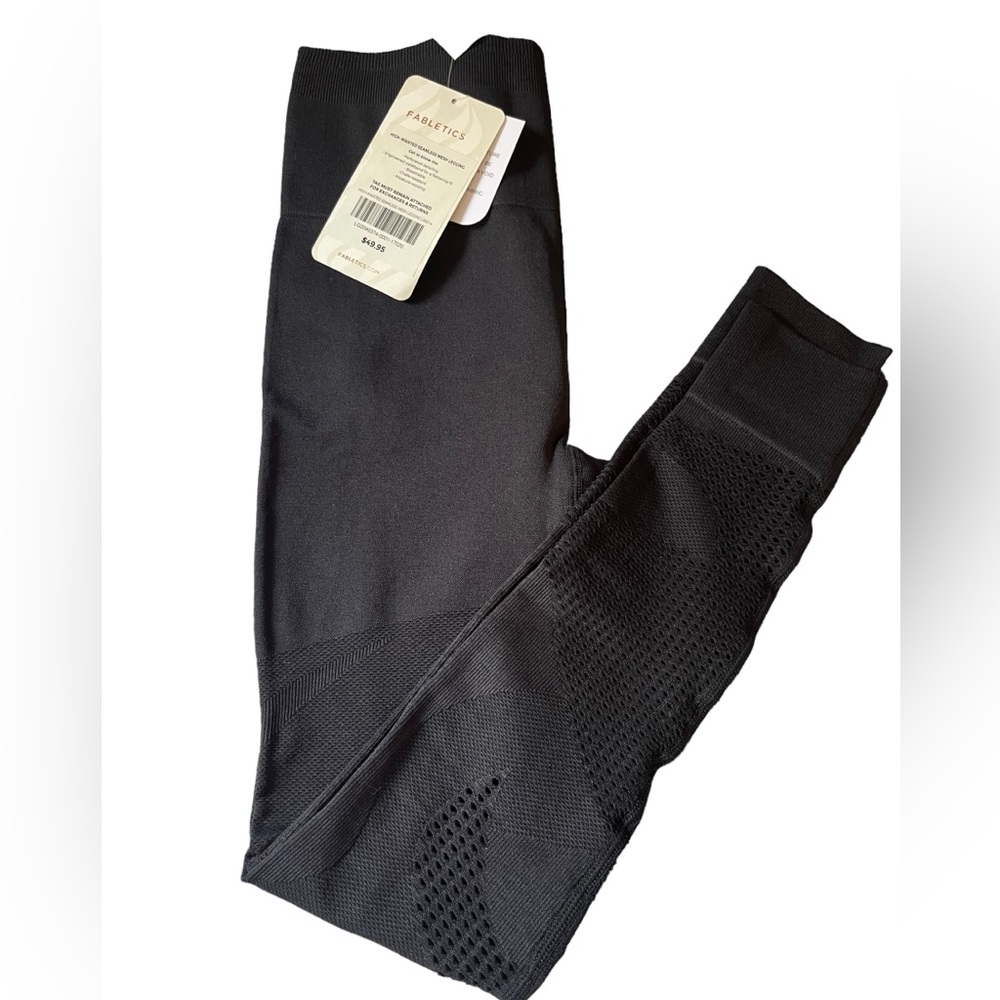 NWT Fabletics High -Waisted Seamless Mesh Leggings Size XS - Picture 5 of 8